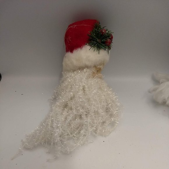 2 Christmas Santa Claus Face Head Ornament Tree Decoration Hanging Ornament - Picture 5 of 15